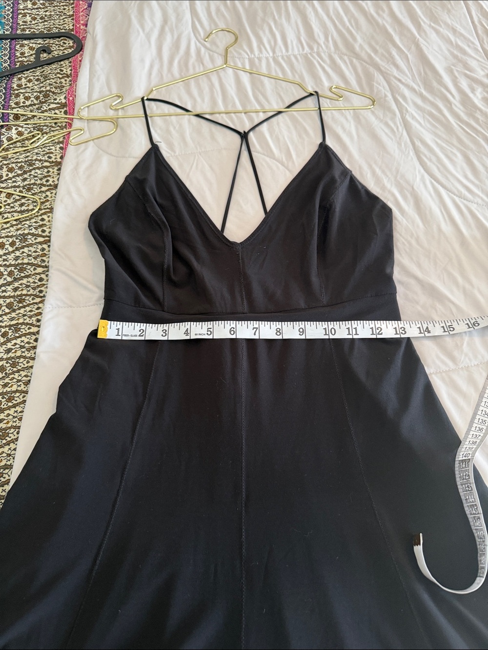 Free People Black Strappy V-Neck Slip Dress - Picture 5 of 7